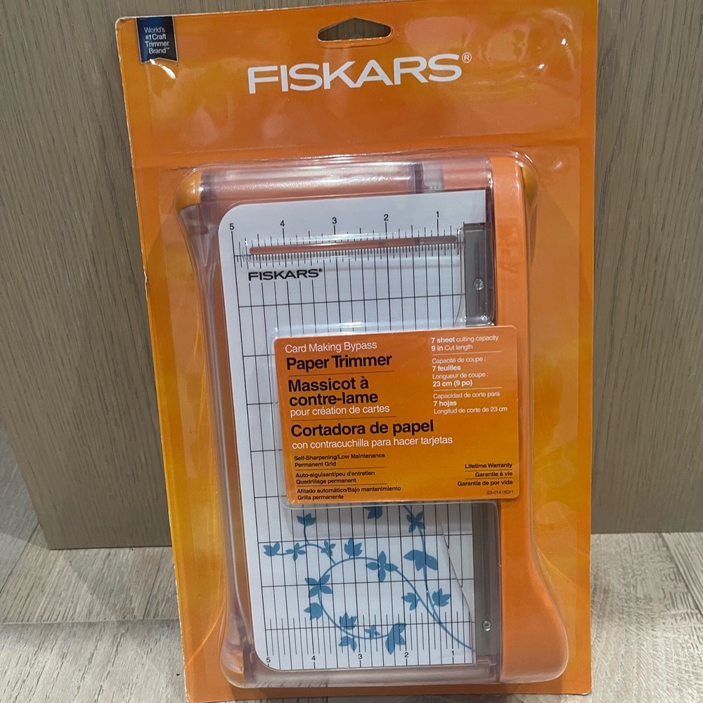 Fiskars Card Making Bypass Paper Trimmer, DIY Project, photo, scrapbook Craft